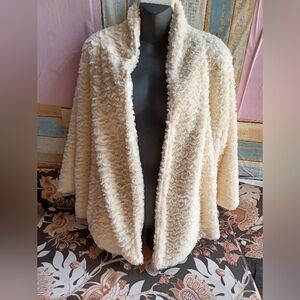 Cream Faux Fur Jacket